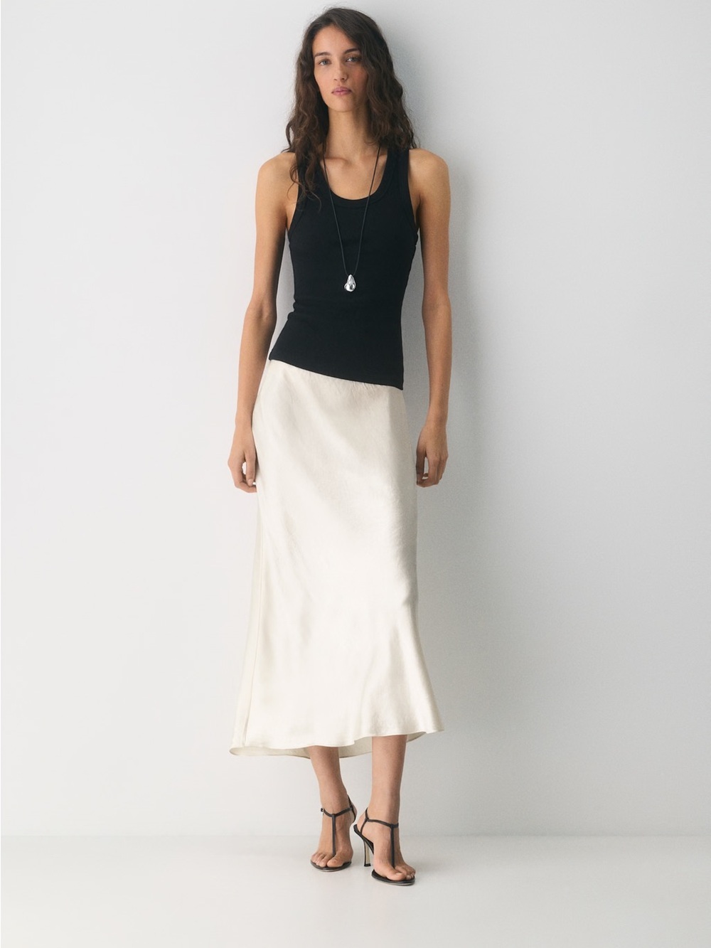 Aritzia Babaton Slip Satin Maxi Skirt